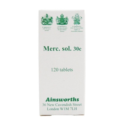 Ainsworths Merc Sol 30c 120 tabs